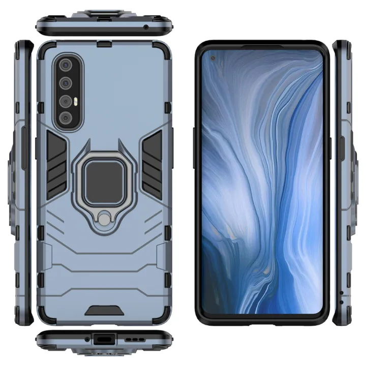 Lenuo%20Phone%20Case%20for%20OPPO%20Find%20X2%20Neo%20Silicone%20PC%20Metal%20Ring%20Holder%20Cover%20-%20Image%204