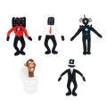Cross-border hot Speakerman Plush Toy Skibidi toilet Stereo Man Toilet Man Cartoon Doll.