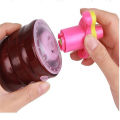 Children LED Light-up Music Wood-Like Peg-top Hand Spinner Plastic Flash Gyro Toy Gift for Kids.