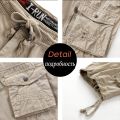2022 New Spring Men Cotton Cargo Shorts Clothing Summer Casual Breeches Bermuda Fashion Beach Dropshipping Denim Cargo Short Men. 