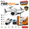 FLH F88 MAX Remote Rotate Camera Brushless Motor  WiFi Drone for One Key Landing, Optical Flow Hover with 2 Battery. 