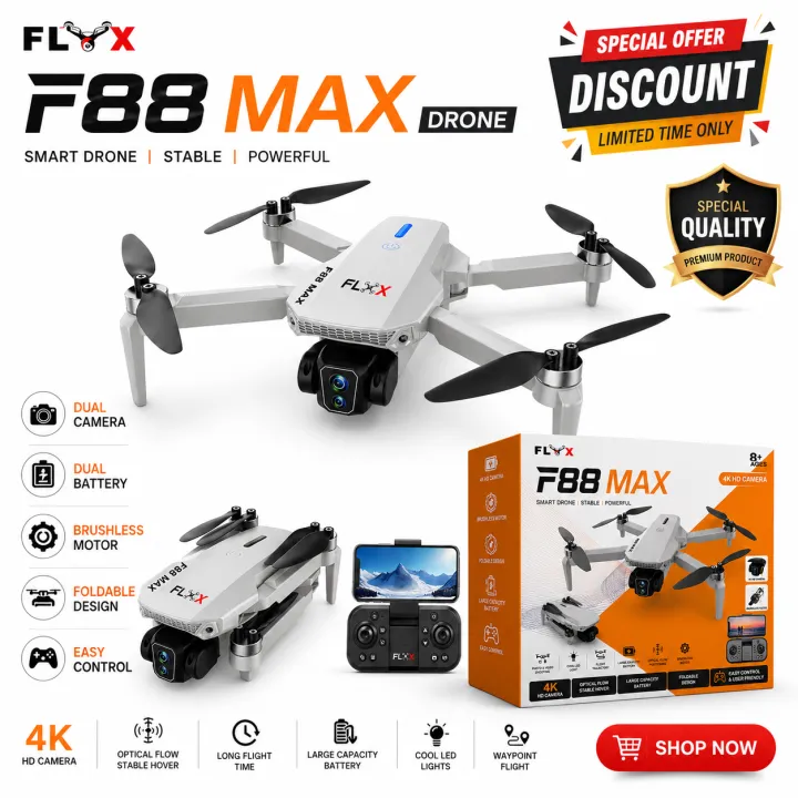 FLH%20F88%20MAX%20Remote%20Rotate%20Camera%20Brushless%20Motor%20%20WiFi%20Drone%20for%20One%20Key%20Landing,%20Optical%20Flow%20Hover%20with%202%20Battery%20-%20Image%209