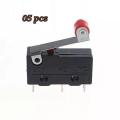 3pcs 5amp Micro Roller Lever Arm Normally Open Close Limit Switch. 