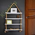 1 Pcs Balcony Hanging shelf, 4 Layer Toys & Showpieces Hanging Shelf House Decorative Rack , Handicraft Wall Shelf .. 