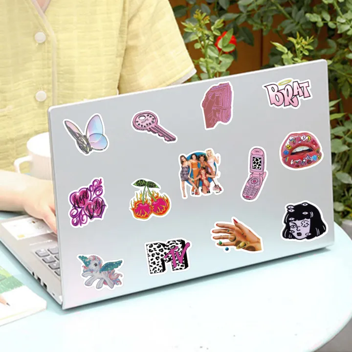 58pcs%20Y2K%20Style%20Vaporwave%20Stickers%20Cute%20Kawaii%20Decals%20For%20Girls%20Suitcase%20Scrapbook%20Notebook%20Phone%20Guitar%20Stickers%20Kids%20Toys%20-%20Image%206