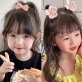 10pcs/Set Children Bowknot Flower Hair Rope Candy Color Bow Hairbands for Women Girls Ponytail Rubber Bands Scrunchies Xmas Gift. 