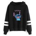 Kawaii Lilo Stitch Anime Funny Cartoon Hoodies Women Cute Ohana Stitch Manga Sweatshirt Graphic Harajuku Hoody Female Couple. 
