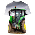 Men T-shirt 3D print tractor hip-hop men/women funny anime kids car top streetwear T shirt Harajuku shirts short sleeve. 