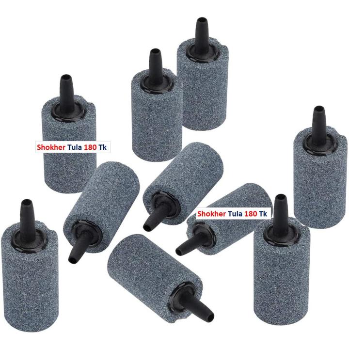 10 PCS Air Stone Cylinder Inches Bubble Diffuser Airstones for