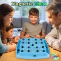 Children's Magnetic Induction Chess Casual Puzzle Magnet Battle Desktop Game Suit Magnet Parent-Child Interaction. 