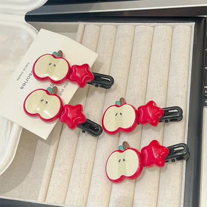 Cute%20Apple%20Hair%20Clip%20Star%20Duckbill%20Clip%20Hair%20Pin%20Bangs%20Side%20Clip%20Woman%20Headwear%20SUPER%20BABY%20-%20Image%202