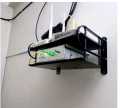 Metal Wifi Router Stand Shelf Double Layer Wall Mounted Shelf Home decorator.