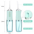 Portable Dental Water Flosser Oral Irrigator USB Rechargeable Water Floss Jet Tooth Pick 4 Tips 220ml Mouth washing machine.
