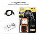 Ancel AD410 OBD2 Scanner Automotive Car Diagnostic Tool ODB2 Code Reader Erase Error Codes Multi Languages Engine OBD 2 Scanner. 