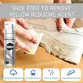 White Sneaker Cleaner Spray 100ml Sneaker Whitener Long Lasting Shoe Cleaner for White Sneakers Gentle Spray for Sneakers Care. 