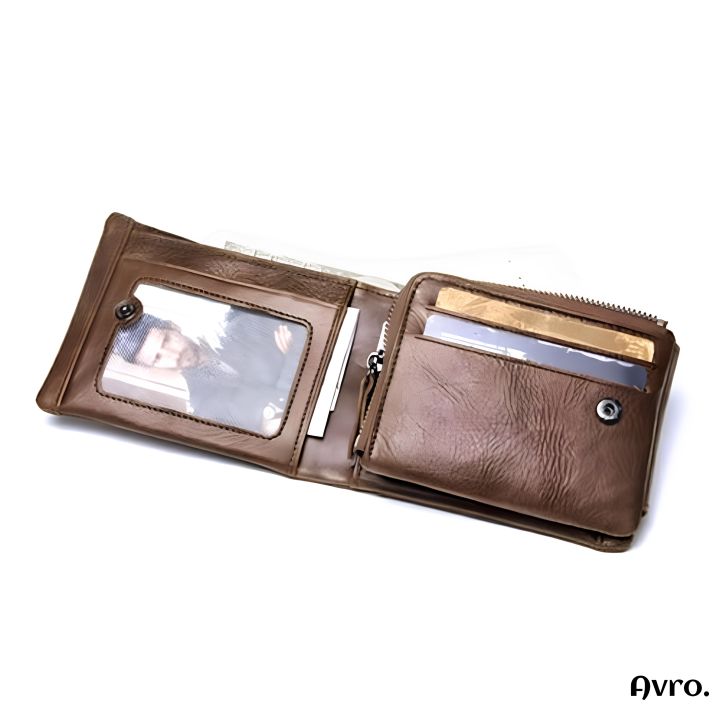 Avro%20Premium%20100%25%20Genuine%20Cow%20Leather%20Trifold%20Wallet%20Vintage%20Multi-Card%20Slot%20With%20Coin%20Pocket%20Black%20Export%20Quality%20Money%20Bag%20For%20Men%20-%20Image%202