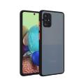 RM For Samsung Galaxy A51 Matte Finish Shockproof Hard Back and Side Soft Smoke case Mobile Cover.