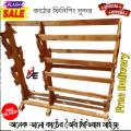 Wooden rack for garment cloths.