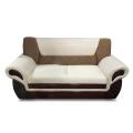 Rolled Arm Velvet Fluffy Sofa (2 seater). 