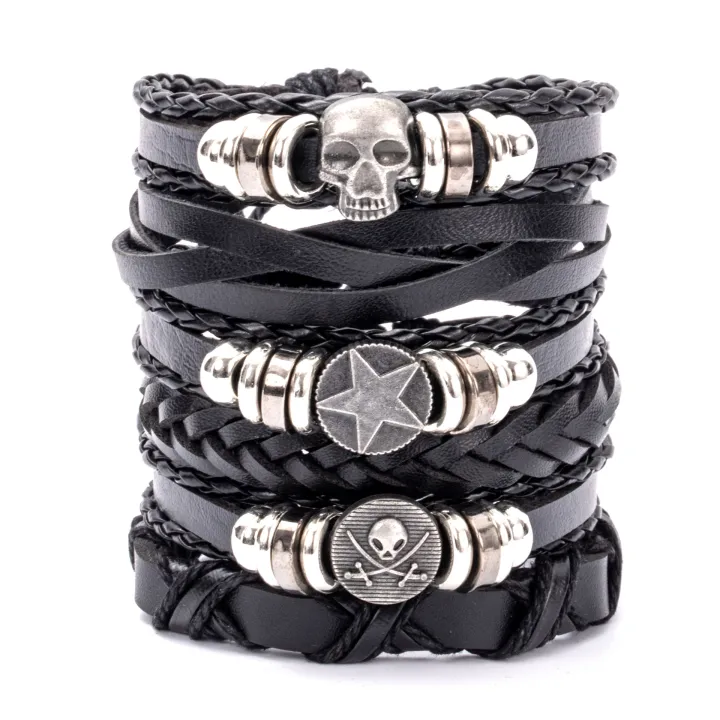 Vintage%20Leather%20Bracelet%20For%20Men%20Woven%20Set%20Ornament%20Bracelet%20Punk%20Style%20Men's%20Combo%20DIY%20Multi-layer%20Charm%20Bracelet%20Jewelry%20-%20Image%207