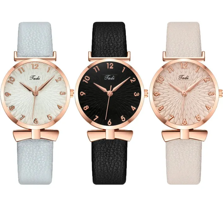 Elegant%20Classic%20Petal%20Pattern%20Luxury%20Leather%20Strap%20Ladies%20Quartz%20Watch%20Women%20Wristwatch%20Bracelet%20Wrist%20-%20Image%203