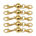 5Pairs Round Magnetic Clasps- for Bracelet Necklace Making Fasteners Clasp Buckle -Jewelry Connector Findings Accessories Supplies.