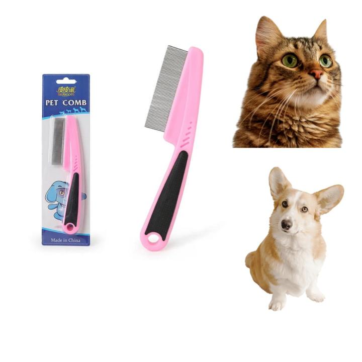 Pet Supplies Teeth Shedding Hair Flea Lice Removal Brush