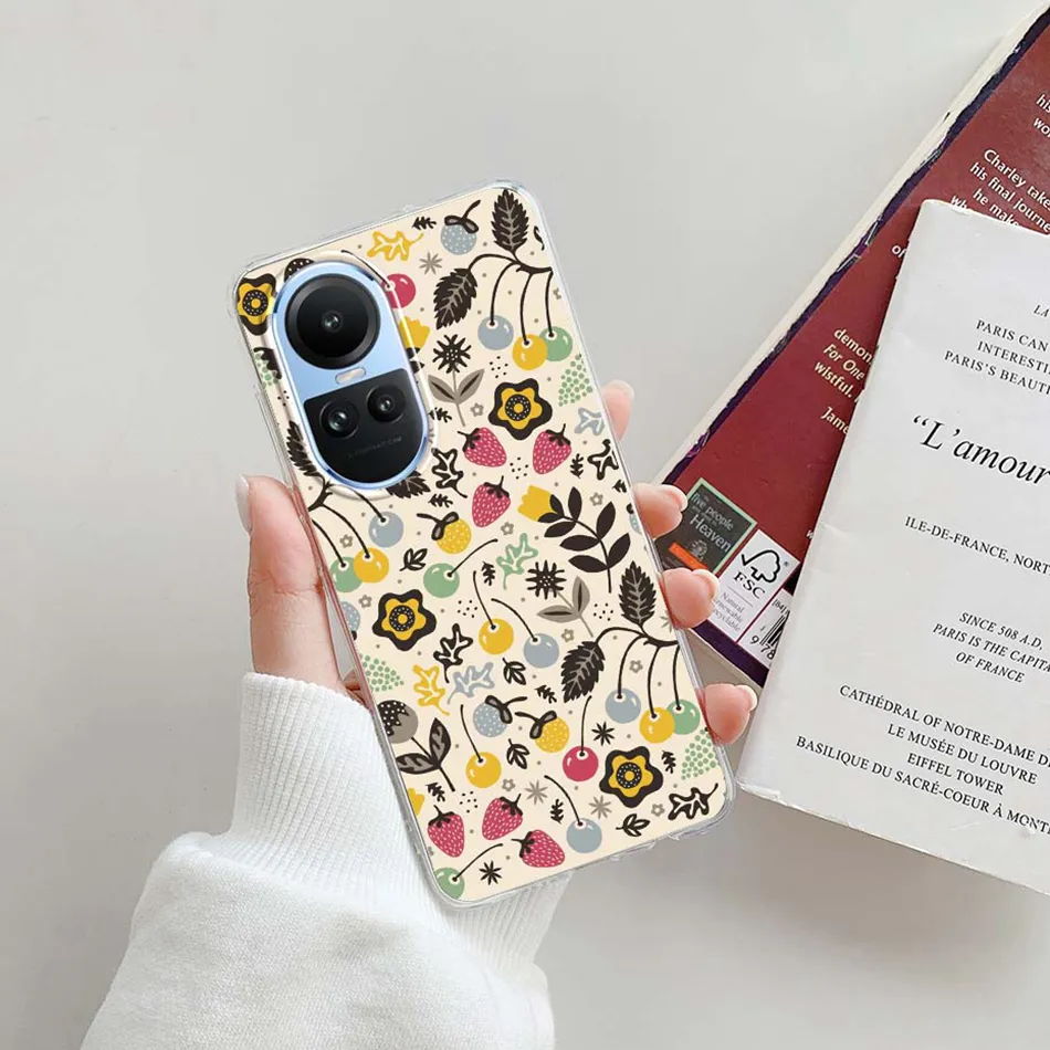 N NEWTOP Cover Compatibile per Oppo Reno 10 e Pro 5G, Custodia TPU SOFT Gel Silicone Ultra Sottile Flessibile Case Posteriore Protezione Fotocamera Anti Urto Guscio Scocca Colorato Thin (Nero