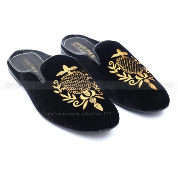 Velvet%20Fabrics%20Half%20Shoe%20Summer%20Casual%20For%20Men%20-%20Shoe%20-%20Lofar%20-%20Image%202