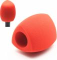 Foam Mic Cover Handheld Microphone Windscreen Large Mic Foam Windshields Pop Filters for Handheld Microphone Interview Microphones (Red). 