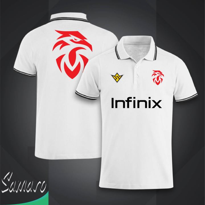 Free Fire World Series Jersey For Men - Half Sleeve Collar Polo t shirt - Free Fire Esports Teams Jersey
