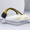 Graphics Card Power Cable Anti-deform Dual 4Pin to 8Pin Video Card Power Supply Cable. 