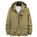 6XL 7XL Big Size Windbreaker Jacket Men Spring Autumn Cargo Jacket Coat Male Outdoor Outerwear Plus Size 7XL Coats Khaki Green. 