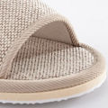 2024 New Linen Shoes Women And Men Household Slippers Indoor Floor Shoes Summer Women's Mute Slippers Sandals Slippers. 