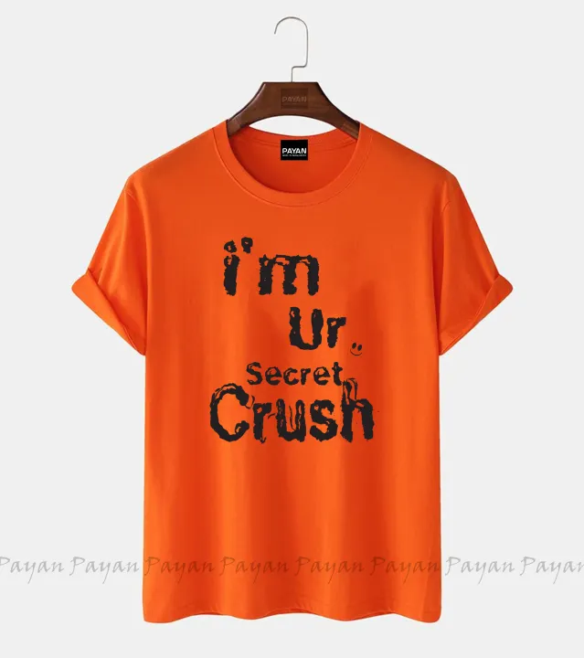 i%20am%20crush%20design%20Women's%20Short%20Sleeve%20Printed%20Jersey%20T-Shirt%20-%20Image%203