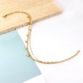 ASON Bohemian Mini Round Coin Dis Charm Anklets For Women Girls Stainless Steel Waterproof Foot Bracelet Summer Beach Gift.