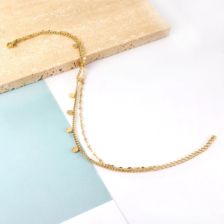 ASON%20Bohemian%20Mini%20Round%20Coin%20Dis%20Charm%20Anklets%20For%20Women%20Girls%20Stainless%20Steel%20Waterproof%20Foot%20Bracelet%20Summer%20Beach%20Gift%20-%20Image%205