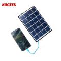 KOGEEK 6W 5V Solar Char-ger Solar Panel Power Mobile Ph-one. 
