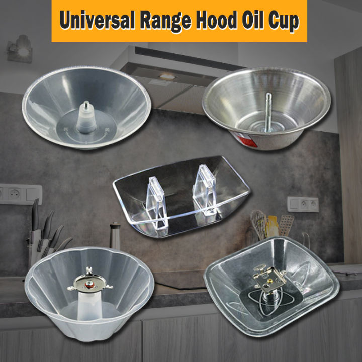 1Pcs Universal Range Hood Oil Cup Old-fashioned Hood Grease Cup Oil Collection Cover For Kitchen Supplies Range Hood Parts Demoo