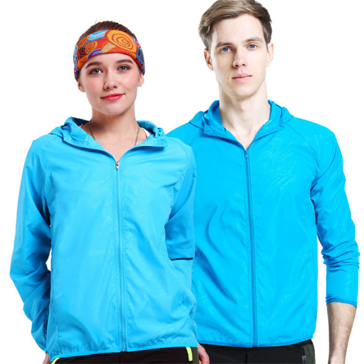 Unisex Hiking Jacket Men Women Waterproof Quick Dry Camping Windbreaker Outdoor Trekking Fishing Rain Coat Anti UV Clothes