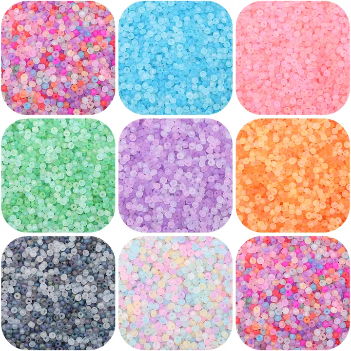 High Quality Seed Beads Frosted Tint Glass Beads For DIY Jewelry Making