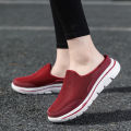 Men Slippers Shoes Casual Mesh Loafers Solid Color Slip-On Shoes Summer Couple Flats Half Slippers Plus Size Sandalias Zapatos.