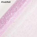Beautiful flower Packaging gauze Delicate 50cmx4yard size Soft Packaging gauze Roll yarn Snow dot yarn net for Floral.