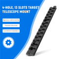 14Cm scope mount Picatinny / Rail Rail scope Mount 13 Slots Black. 