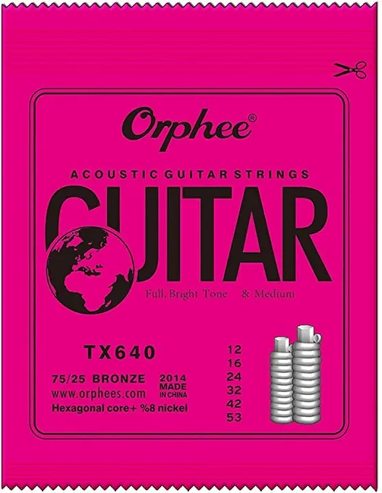 Orphee%20TX640%20Acoustic%20Guitar%20Strings%204%20Pack/%20Set%20-%20Image%203