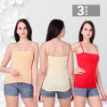 3 Pcs Ladies Inner tops For All Season Use Cotton Tank tops Camisoles.