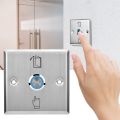 Door Exit Release Push Button Switch Indicator LED Light Stainless Steel 86 Type. 