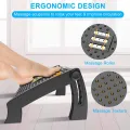 Adjustable FootRest, Desk Footrest with Massage Function, Non-Slip Foot Stools Great for Home & Office Accessories. 