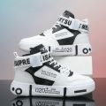 Brand Kids High-tops Sneakers Trendy Boys Non-slip Basketball Shoes Outdoor Sports Tennis Shoes Comfortable Children Sneakers. 