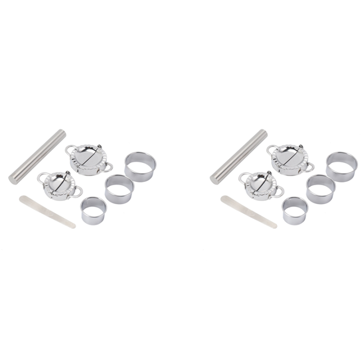 14 Pack Stainless Steel Easy Pie Ravioli Empanadas Press Mold,Pierogi Cutter Wrappers Pastry Making Tools